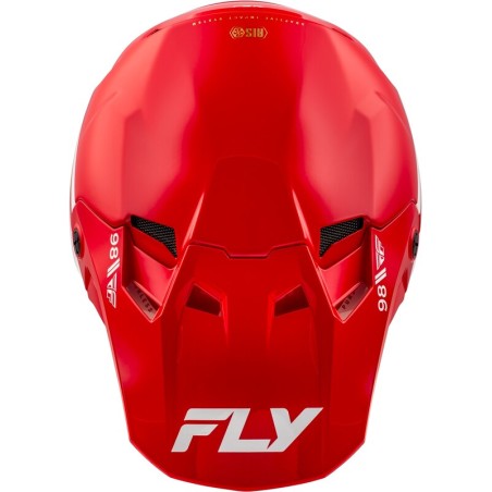 Casco FLY RACING Formula CC Objective - Rojo / Blanco