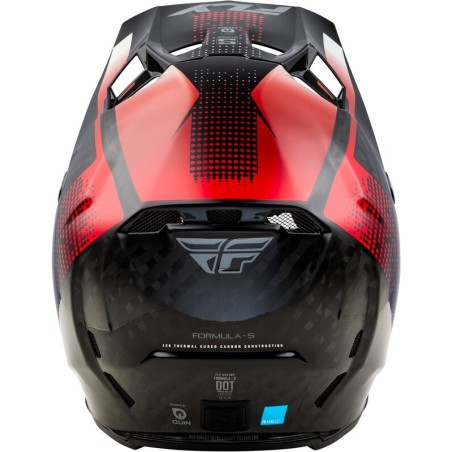 Casco FLY RACING Formula S Carbon Protocol - Carbono negro / Rojo