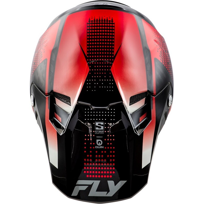 Casco FLY RACING Formula S Carbon Protocol - Carbono negro / Rojo