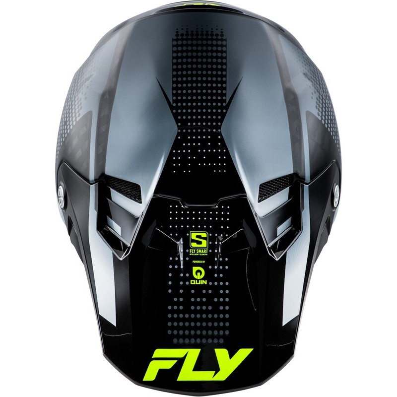 Casco FLY RACING Formula S Carbon Protocol - Carbono negro / Gris / Hi-Vis