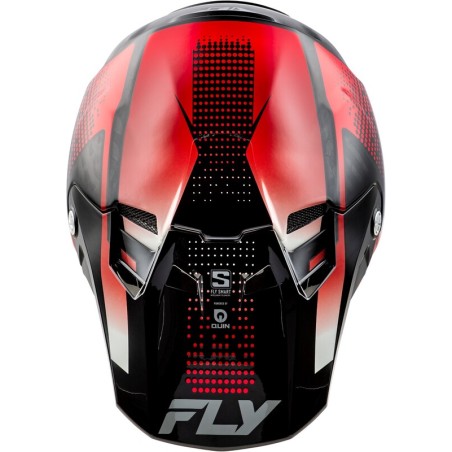 Casco FLY RACING Formula S Carbon Protocol - Carbono negro / Rojo
