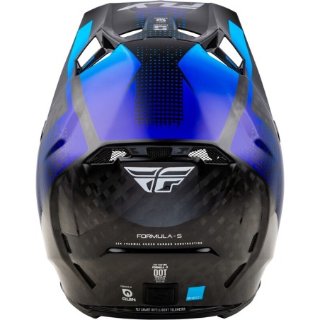 Casco FLY RACING Formula S Carbon Protocol - Carbono negro / Azul