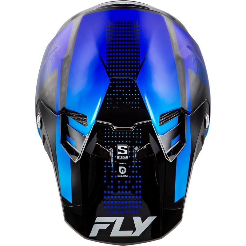 Casco FLY RACING Formula S Carbon Protocol - Carbono negro / Azul