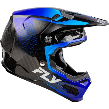 Casco FLY RACING Formula S Carbon Protocol - Carbono negro / Azul