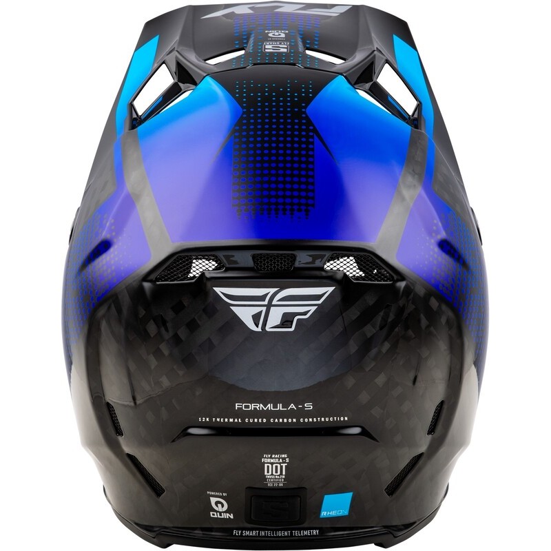 Casco FLY RACING Formula S Carbon Protocol - Carbono negro / Azul