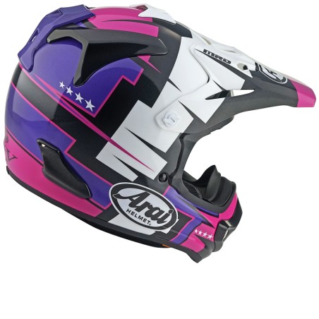 Casco ARAI MX-V EVO Battle - Morado