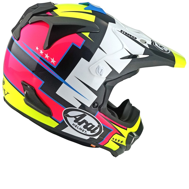 Casco ARAI MX-V EVO Battle - Amarillo