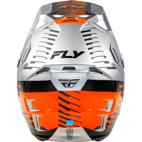 Casco FLY RACING Formula CP Slice - Gris / Naranja / Negro