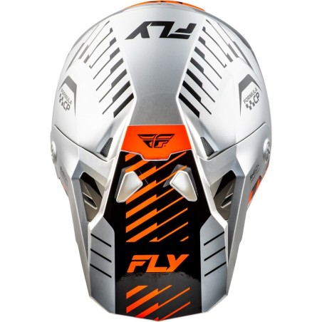 Casco FLY RACING Formula CP Slice - Gris / Naranja / Negro