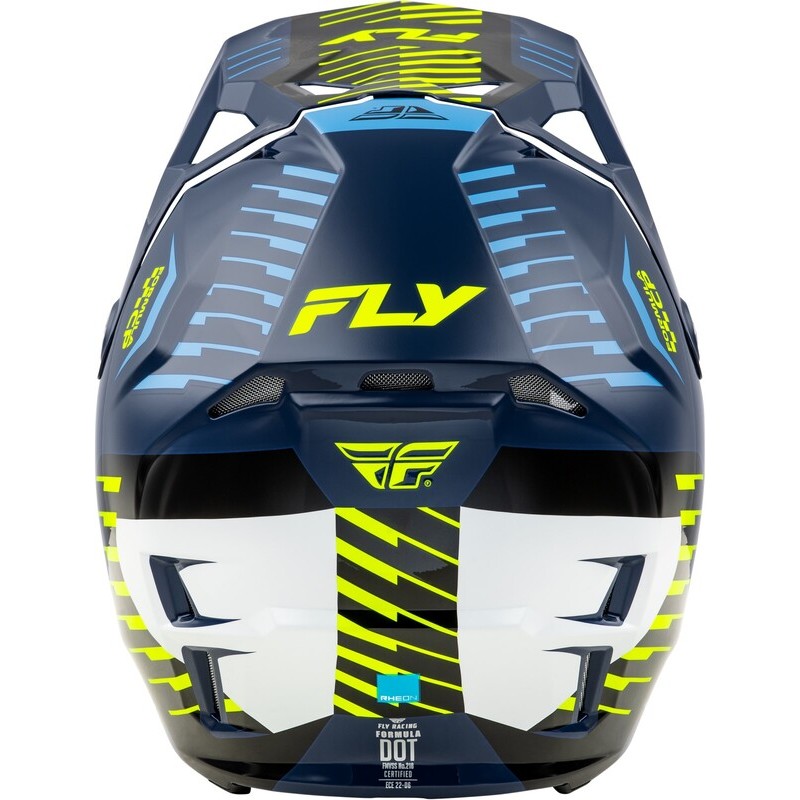 Casco FLY RACING Formula CP Slice - Navy / Hi-Vis / Blanco