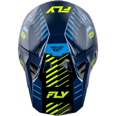 Casco FLY RACING Formula CP Slice - Navy / Hi-Vis / Blanco