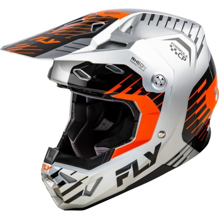 Casco FLY RACING Formula CP Slice - Gris / Naranja / Negro