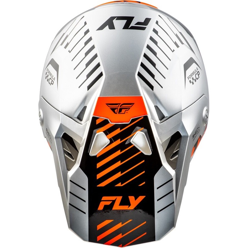Casco FLY RACING Formula CP Slice - Gris / Naranja / Negro