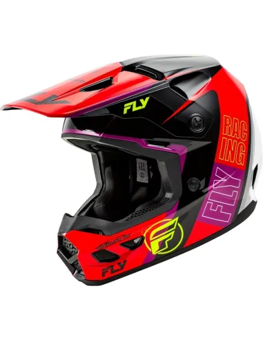 Casco FLY RACING Kinetic Rally - Rojo / Negro / Blanco