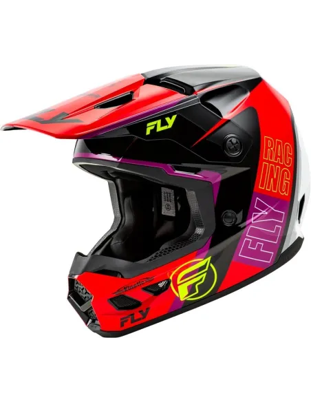 Casco FLY RACING Kinetic Rally - Rojo / Negro / Blanco