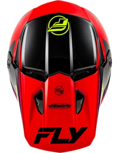 Casco FLY RACING Kinetic Rally - Rojo / Negro / Blanco