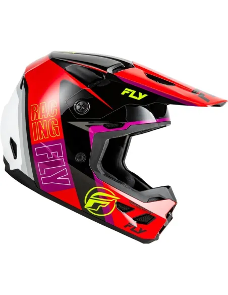 Casco FLY RACING Kinetic Rally - Rojo / Negro / Blanco
