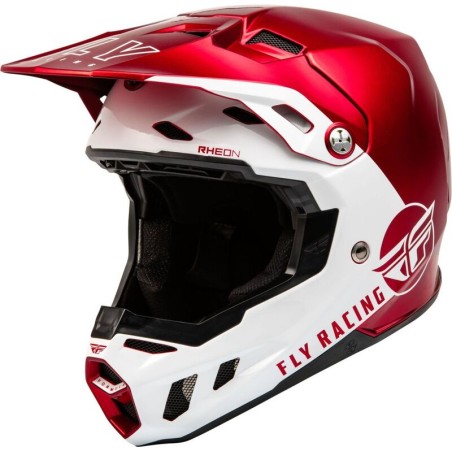 FLY RACING Formula CC Centrum Helmet Metallic Red/White MD