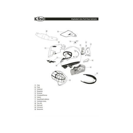 Cubiertas laterales ARAI CB Gris (Compatible sistema VAS-V)