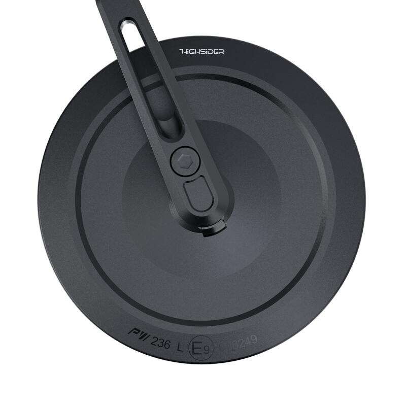 Retrovisor contrapeso de manillar HIGHSIDER pro Montana-Slim - corto - negro