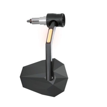 Retrovisor contrapeso de manillar HIGHSIDER pro Stealth-Rim X7 - con intermitentes LED - negro