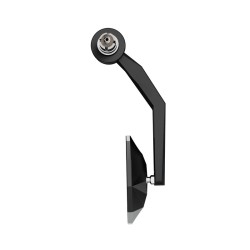 Retrovisor contrapeso de manillar HIGHSIDER pro Stealth-Rim X7 - con intermitentes LED - negro 2