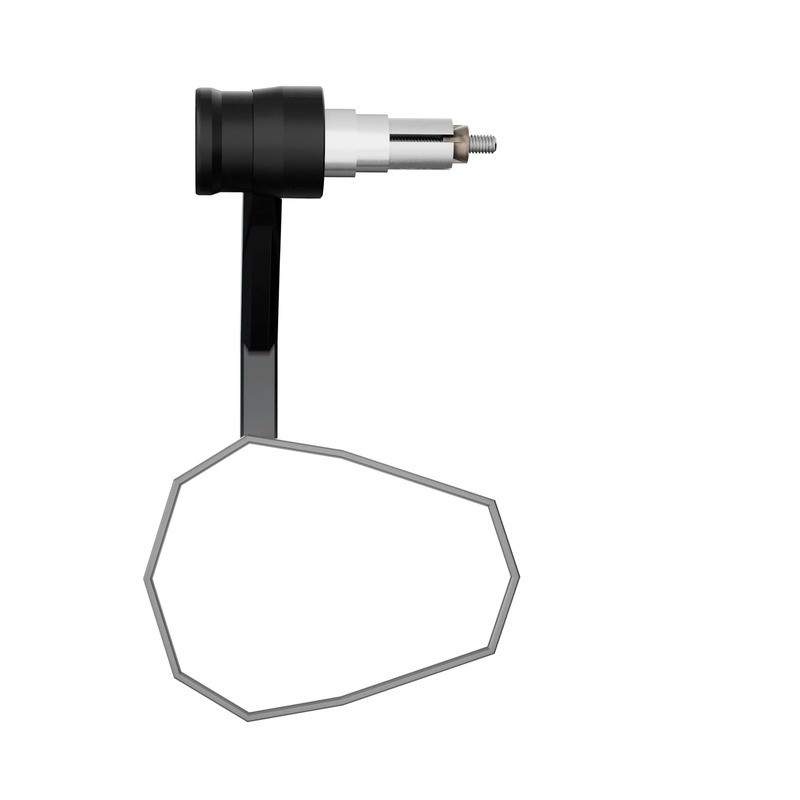 Retrovisor contrapeso de manillar HIGHSIDER pro Stealth-Rim X7 - con intermitentes LED - negro