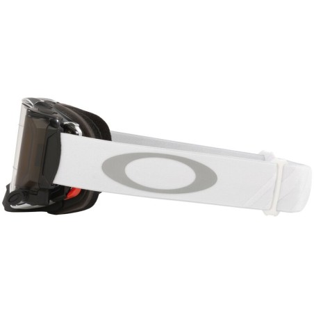 Gafas OAKLEY Airbrake MX - Tuff Blocks White Race-Ready Roll-Off / Lente transparente