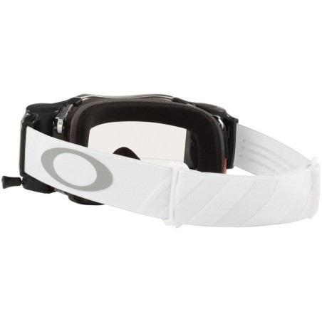 Gafas OAKLEY Airbrake MX - Tuff Blocks White Race-Ready Roll-Off / Lente transparente