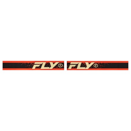 Gafas FLY RACING Zone - Negro / Rojo / Crema - Lente Silver Mirror / Ahumado