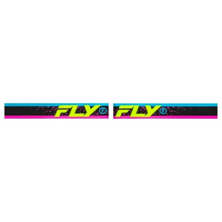 Gafas FLY RACING Zone - Rosa / Negro / Hi-Vis - Lente Black Mirror / Ahumado