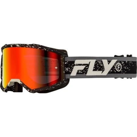 Gafas FLY RACING Zone - Negro / Gris - Lente Red Mirror / Ahumado