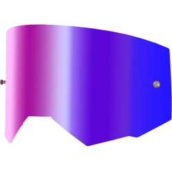 Lente de recambio FLY RACING con soportes para Tear-Offs - Iridescent Red Mirror / Ahumado