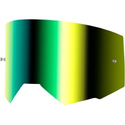 Lente de recambio FLY RACING con soportes para Tear-Offs - Iridescent Green Mirror