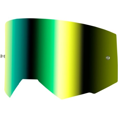 Lente de recambio FLY RACING con soportes para Tear-Offs - Iridescent Green Mirror