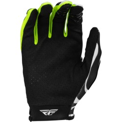 Guantes FLY RACING Lite Uncaged - Negro / Blanco / Verde Neón 2