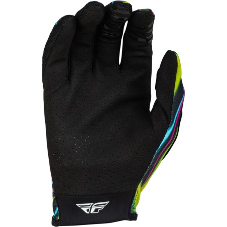 Guantes FLY RACING Lite Warped - Negro / Rosa / Electric Blue