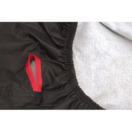 Funda cubremoto exterior VECTOR Black Cotton para Moto/Scooter - Negro - L