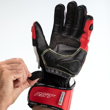 Guantes RST TracTech Evo 4 CE hombre - Rojo / Blanco / Negro