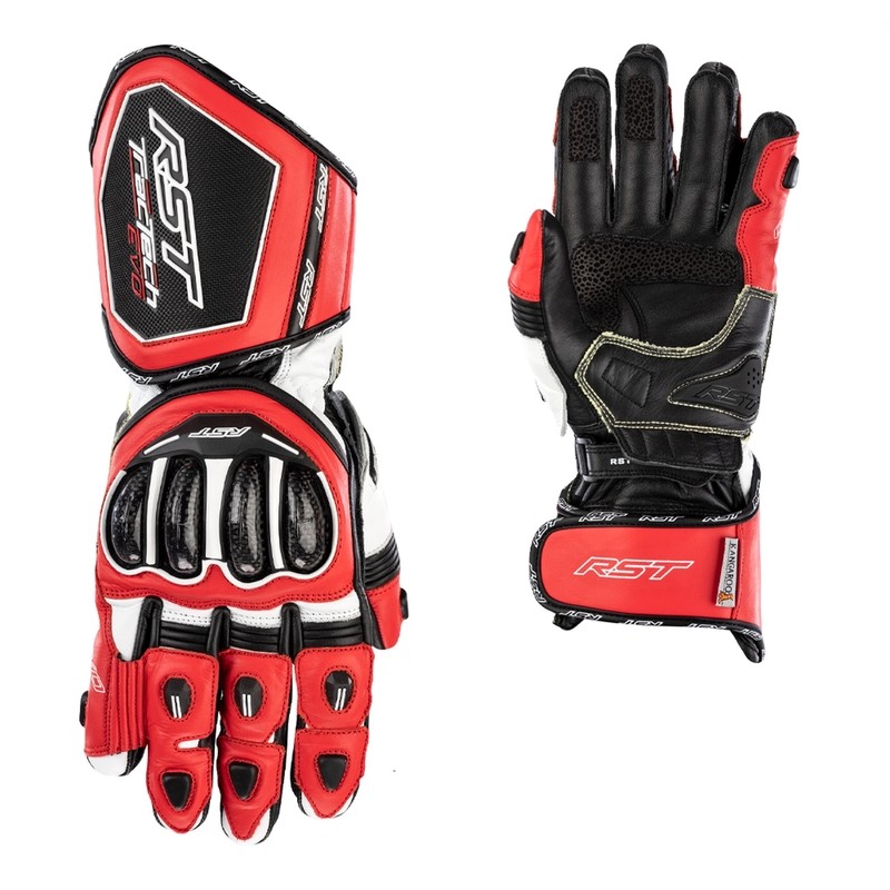 Guantes RST TracTech Evo 4 CE hombre - Rojo / Blanco / Negro