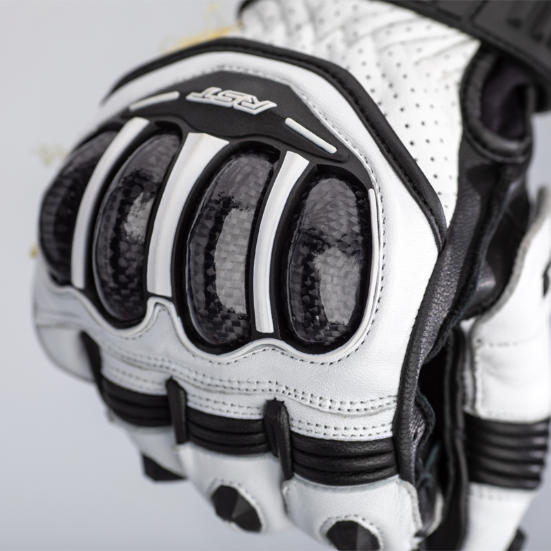 Guantes cortos RST TracTech Evo 4 - Blanco / Negro