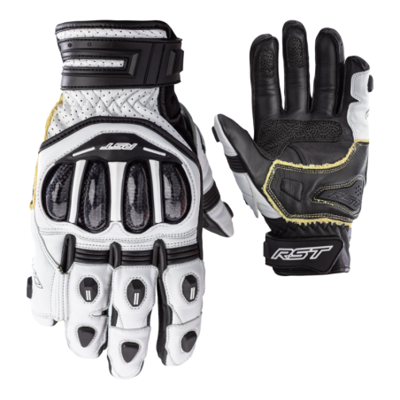 Guantes cortos RST TracTech Evo 4 - Blanco / Negro