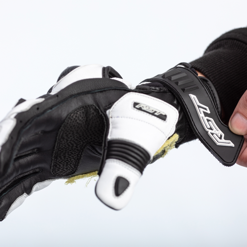 Guantes cortos RST TracTech Evo 4 - Blanco / Negro