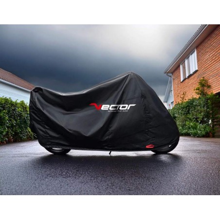 Funda cubremoto interior/exterior VECTOR H2O para Moto/Scooter - Negro - L