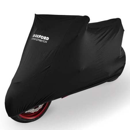 Funda cubremoto para interior OXFORD Protex Stretch - Moto / Scooter - Negro - M
