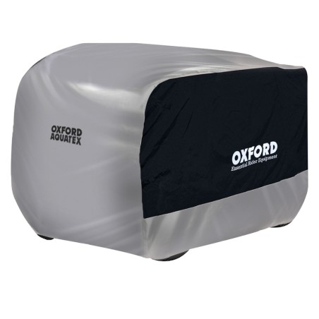 Funda de protección para exterior OXFORD Aquatex - ATV / Quad - Negro / Plata - M