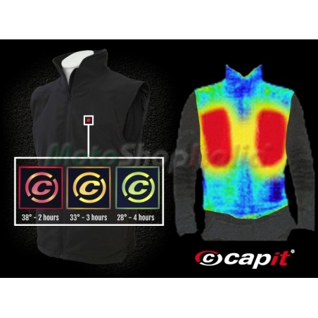 Chaleco calefactable CAPIT WarmMe negro talla L/XL