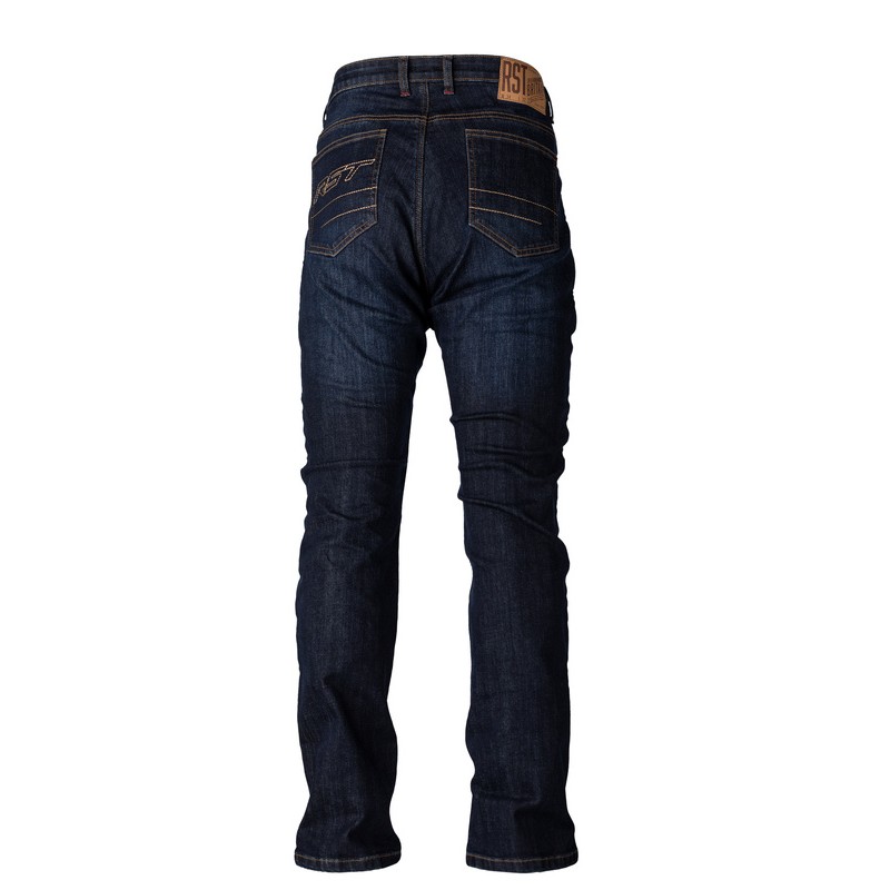 Pantalón textil reforzado con aramida RST Straight Leg 2 CE hombre (pernera larga) - Azul oscuro