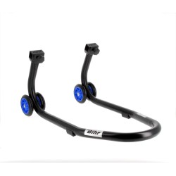 Caballete delantero BIHR Home Track color negro mate y ruedas azules