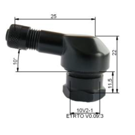 Válvula neumático PROVAC aluminio Ø11,5mm - x10